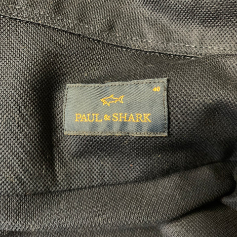 PAUL & SHARK Size M Navy Cotton Button Up Long Sleeve Shirt