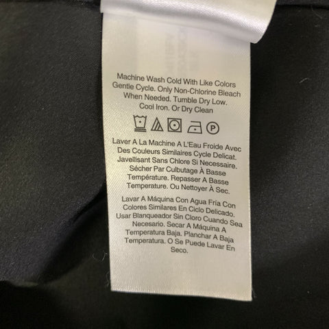HALSTON Size 8 Black Polyester Spandex Pleated Knee Length Dress