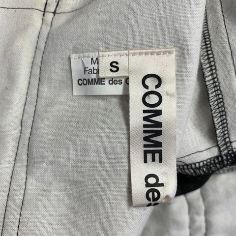 COMME des GARCONS Size S Black Cupro Mixed Fabrics Crew Neck Pullover