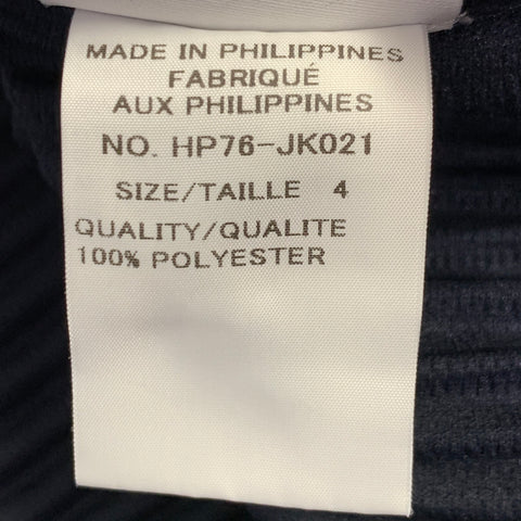 ISSEY MIYAKE HOMME PLISSE Size XL Navy Pleated Polyester Crew Neck Pullover
