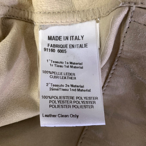 BYBLOS Size M Khaki Green Suede Trucker Jacket