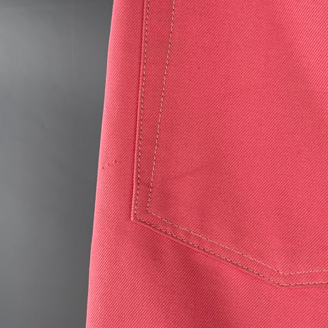 HELMUT LANG Size 30 Pink Cotton Blend Slim Straight Button Fly Jeans