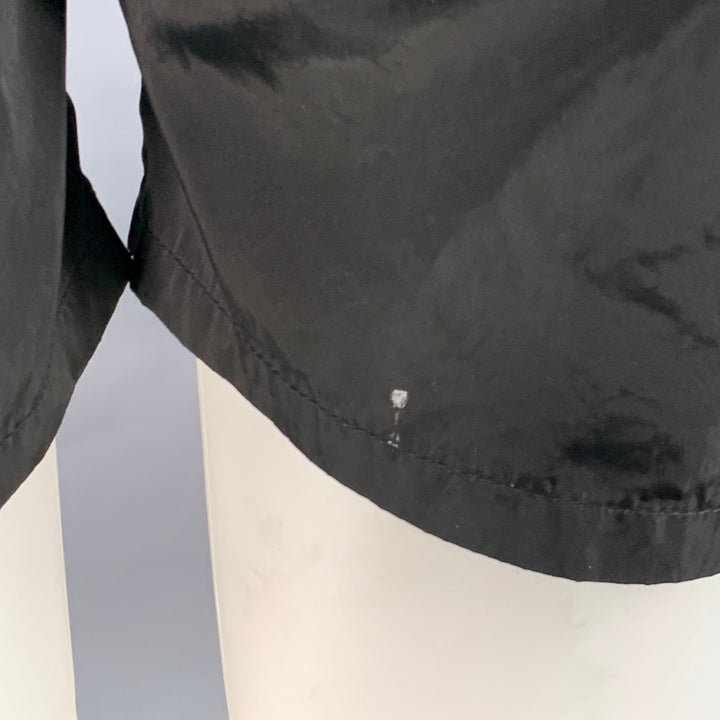 LOUIS VUITTON Size M Black Logo Nylon Drawstring Swim Trunks
