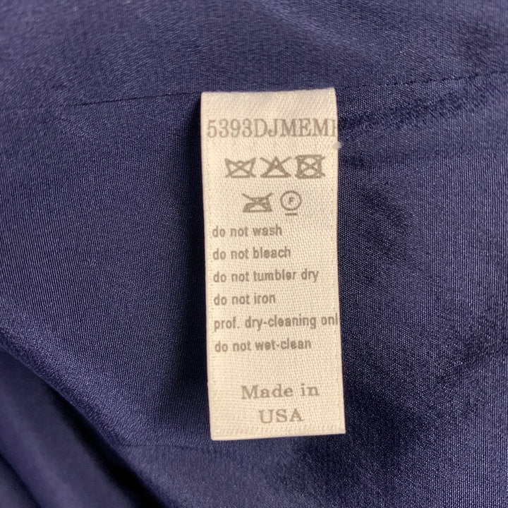 CAROLINA HERRERA Size 6 Blue Multi Color Wool Beaded Back Zip Dress