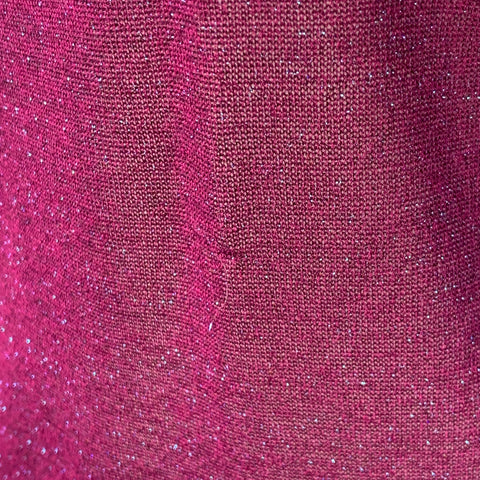 SIES MARJAN Size S Magenta Viscose Blend Metallic Crew Neck Pullover
