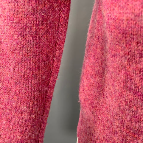 SID MASHBURN Size L Red Raspberry Wool Crew Neck Sweater