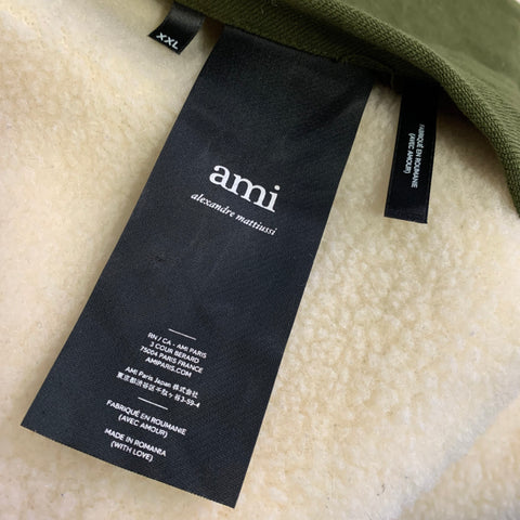 AMI by ALEXANDRE MATTIUSSI Size XXL Green Cotton Parka Coat
