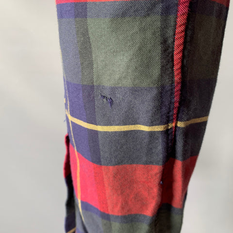 RALPH LAUREN Size S Red Blue Green Plaid Woven Button Down Long Sleeve Shirt
