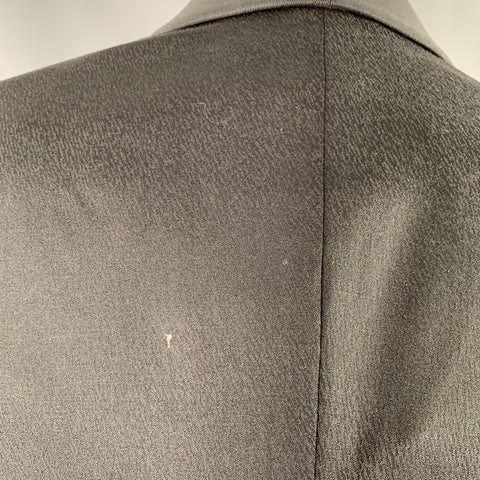 GIORGIO ARMANI Size 40 Black Jacquard Wool Blend Sport Coat