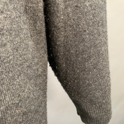 SOFIE D'HOORE Size S Grey Charcoal Knit Wool Cashmere Oversized V-Neck Cardigan