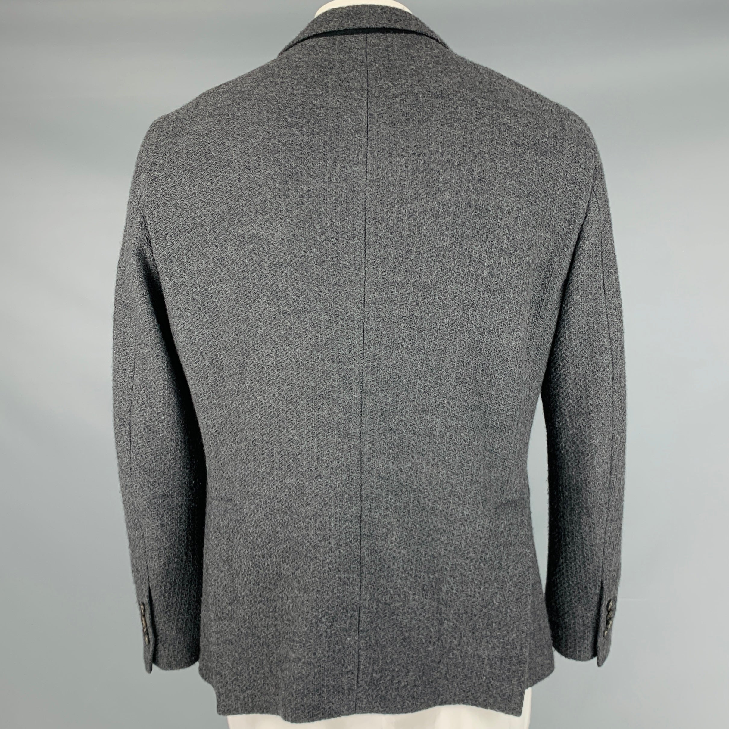 TAGLIATORE Size 44 Grey Virgin Wool Single Breasted Jacket – Sui Generis  Designer Consignment