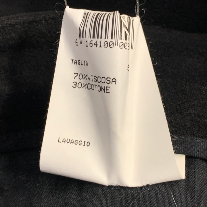 ARMANI COLLEZIONI Size 34 Black Velvet Belted Casual Pants