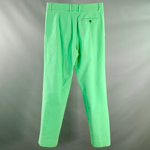 SIES MARJAN Size 30 Green Mint Twill Cotton Velvet Straight Casual Pants