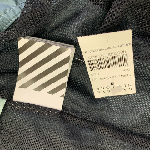 OFF-WHITE Size L Teal Polyamide Zip Up Jacket