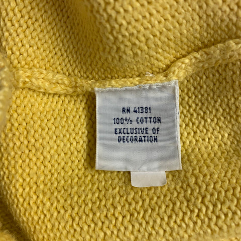 POLO by RALPH LAUREN Size XL Yellow Knit Cotton Crew Neck Pullover