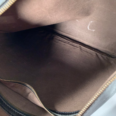 JOHN VARVATOS Black Leather Overlay Cross Body Bag
