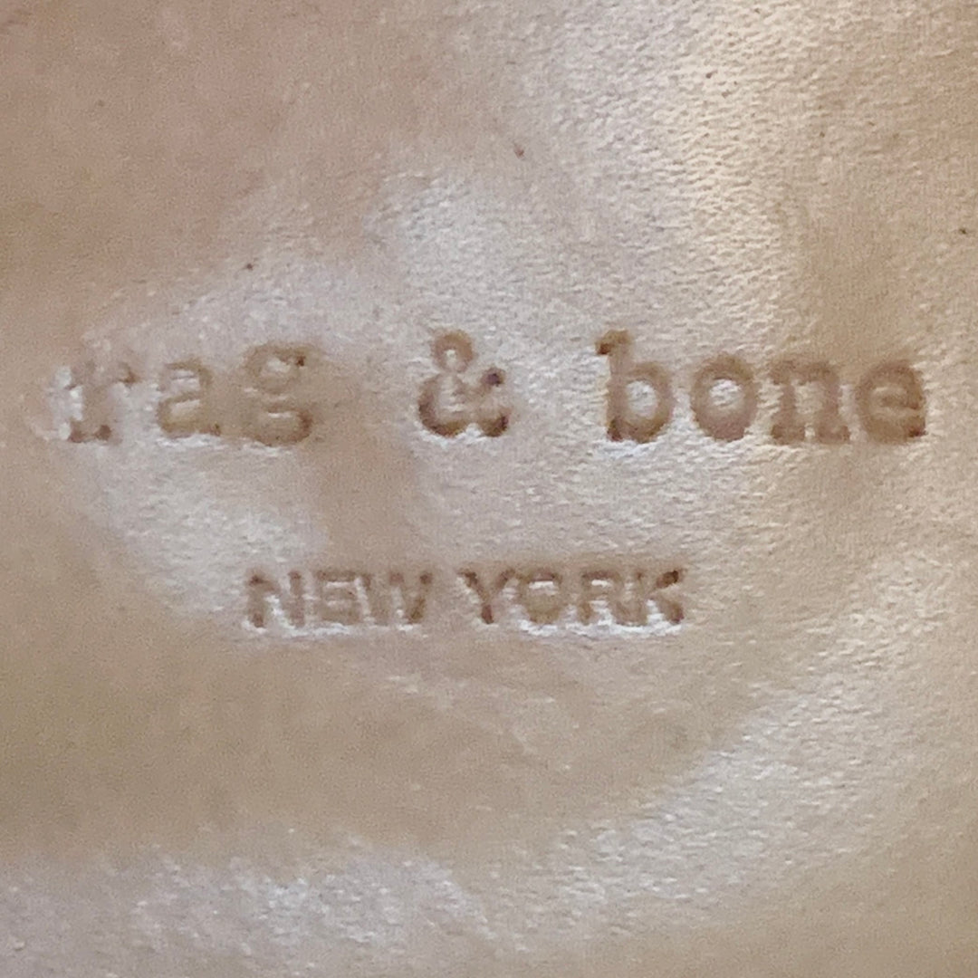 RAG & BONE Size 9 Camel Suede Stacked Heel Chelsea Ankle Boots
