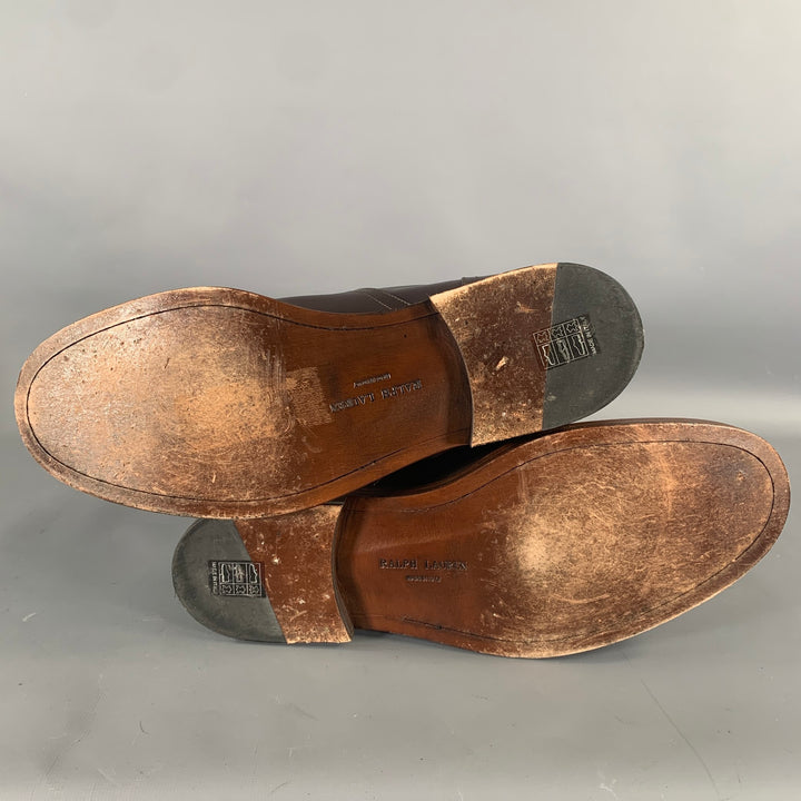 RALPH LAUREN Size 11 Brown Leather Pull On Boots