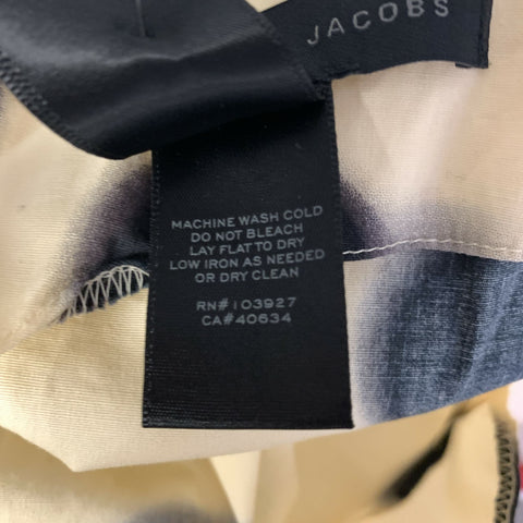 MARC by MARC JACOBS Size 8 Cream Black Cotton Blend Polka Dot Casual Top