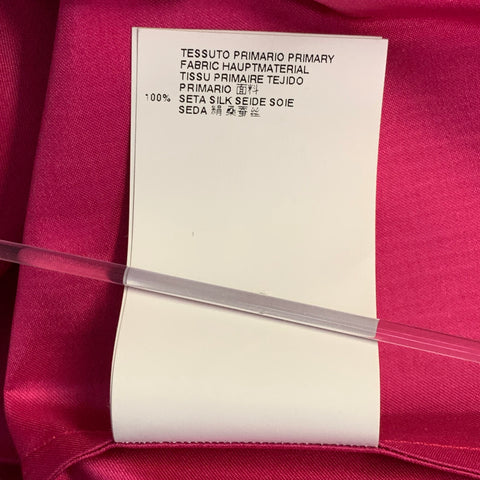 Haut sans manches avec nœud en soie fuchsia DSQUARED2, taille XS