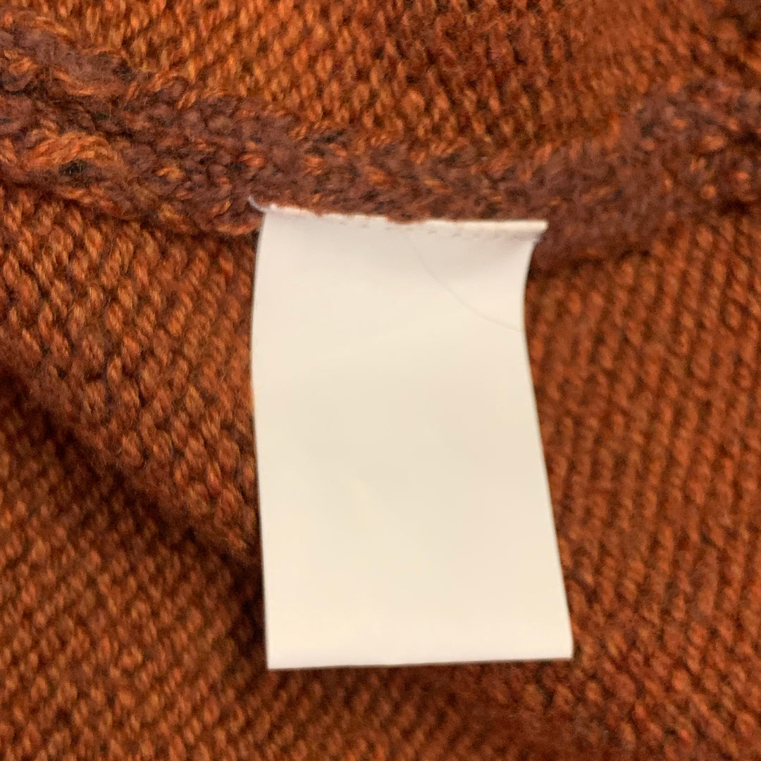 TAYLOR STITCH Size 40 Heather Orange Knit Crew Neck Sweater
