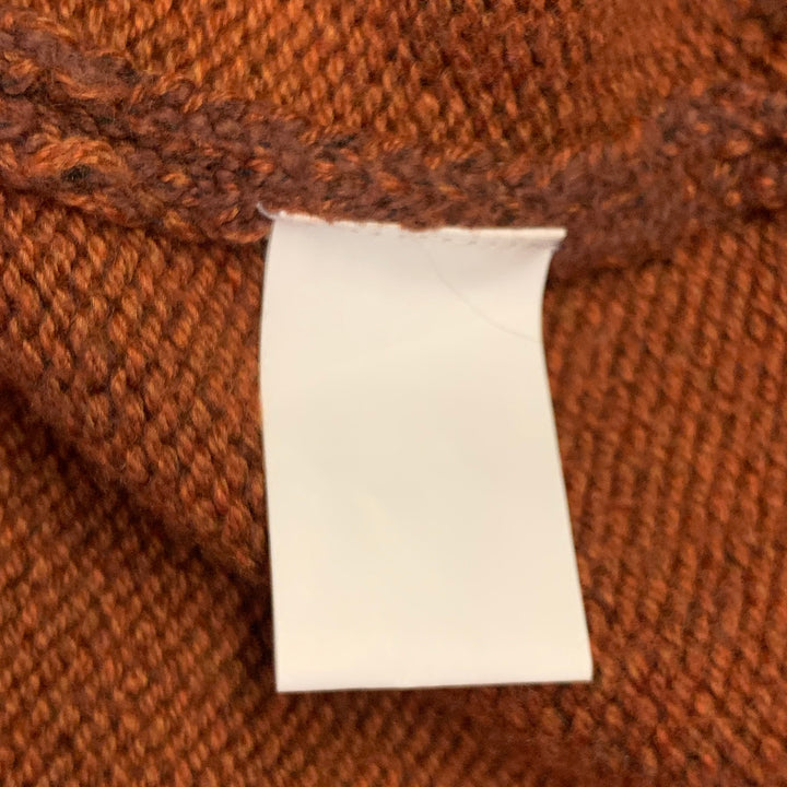 TAYLOR STITCH Size 40 Heather Orange Knit Crew Neck Sweater