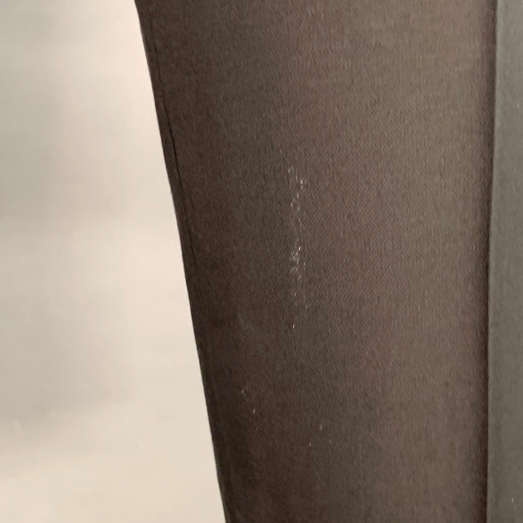 THE KOOPLES Size 38 Black Wool Blend Flat Front Tapered Dress Pants