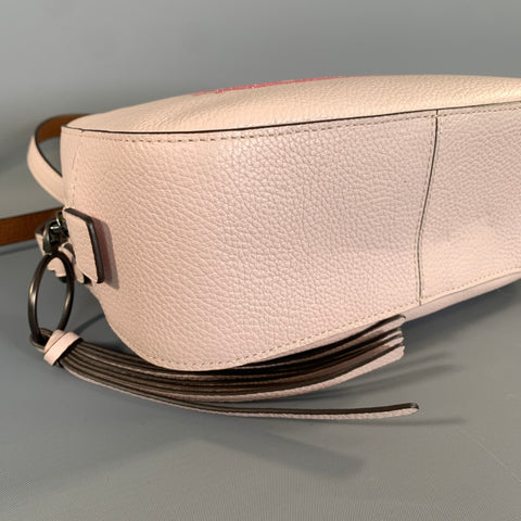 COACH Pink Dust Pink Pebble Grain Leather Shoulder Bag