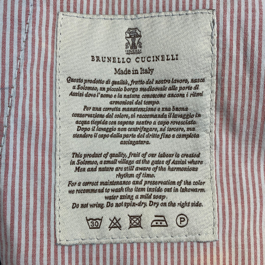 BRUNELLO CUCINELLI Size 35 Indigo Contrast Stitch Denim Straight Jeans