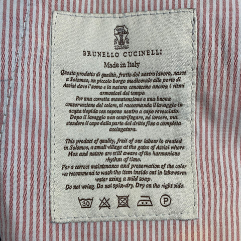 BRUNELLO CUCINELLI Size 35 Indigo Contrast Stitch Denim Straight Jeans