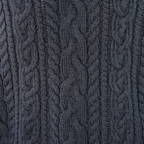 POLO by RALPH LAUREN Size M Navy Cotton Chunky Cable Knit Sweater