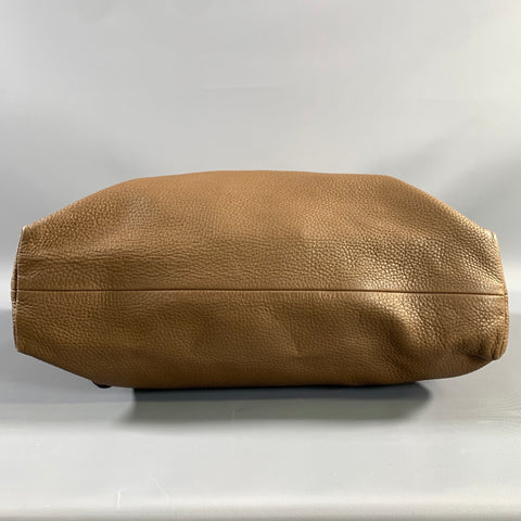 GUCCI Brown 323664 Pebble Grain Leather Shoulder Bag