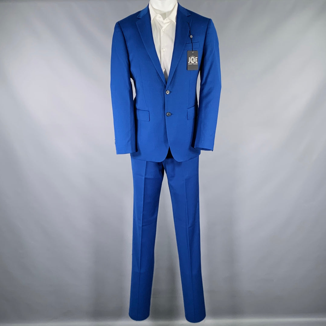 JOSEPH ABBOUD Size 40 Blue Wool Blend Single Breasted Suit