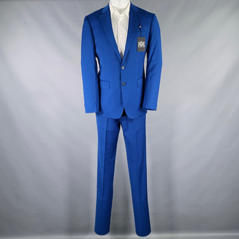 JOSEPH ABBOUD Size 40 Blue Wool Blend Single Breasted Suit