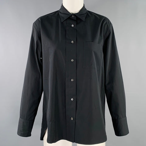 UNIQLO x JIL SANDER Size S Black Cotton One Pocket Shirt