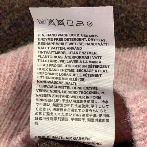ACNE STUDIOS Pre-AW18 Size XL Kai B. Stripe Multi Color Wool Knit Sweater