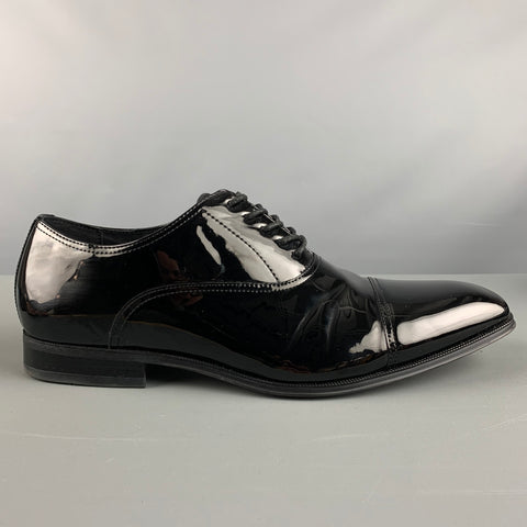 FLORSHEIM Size 11 Black Cap Toe Lace Up Shoes