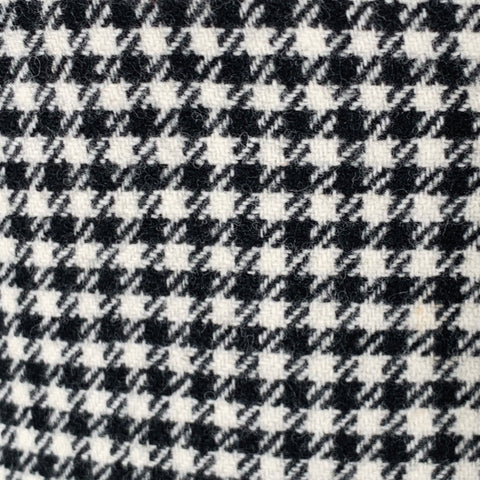 BLACK FLEECE Size 38 Black White Checkered Wool Notch Lapel Suit