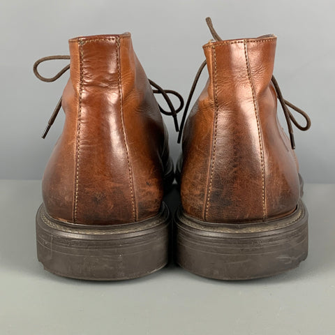 TO BOOT NY Size 13 Brown Brown Leather Lace Up Boots