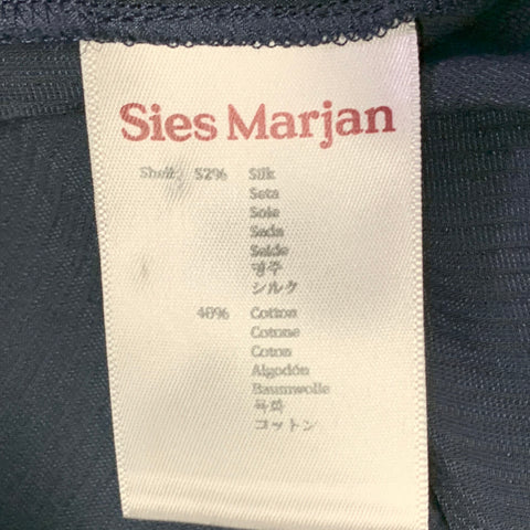 SIES MARJAN Size 34 Navy Corduroy Silk Cotton Zip Fly Casual Pants