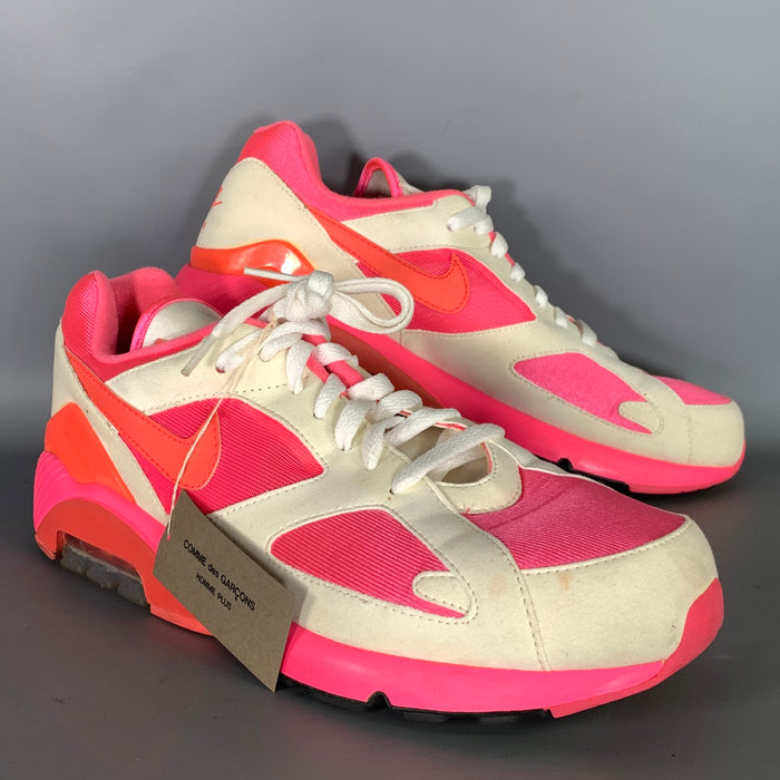 COMME des GARCONS HOMME PLUS Size 11 Pink White Color Block Nylon Sneakers