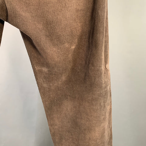 RRL by RALPH LAUREN Size 31 Brown Corduroy Cotton Blend Distressed Straight Casual Pants