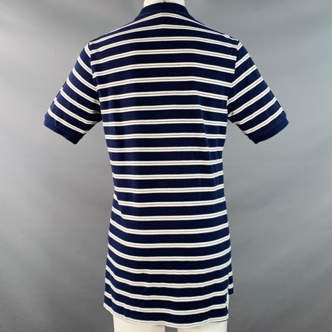 POLO by RALPH LAUREN Size M Navy White Stripe Cotton Polo
