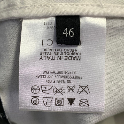 GUCCI Vintage Size 30 Grey Cotton Blend Super Skinny Bondage Casual Pants