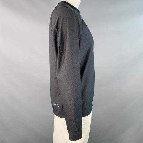 A.P.C. Size L Black Polyester Blend Long Sleeve Sweatshirt