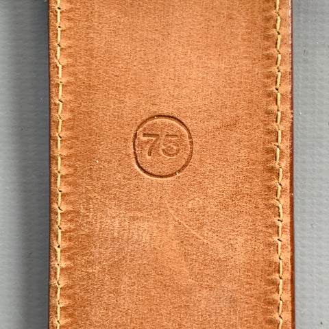 IL RICCIO Brown Snake Embossed Leather Belt