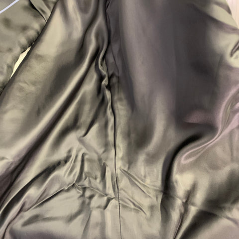 THEORY Size 40 Purple Black Velvet Satin Single Button Tuxedo Sport Coat