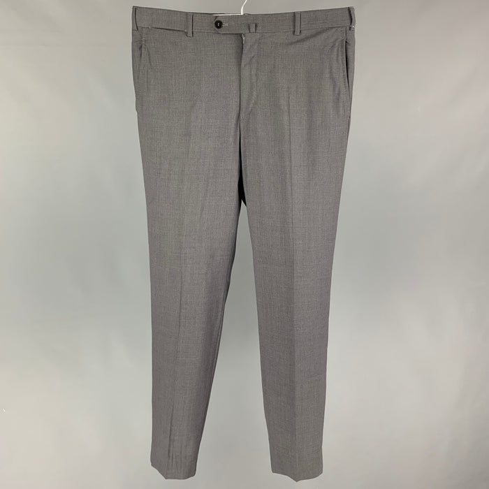 ISAIA Size 32 Gray Lana Wool Dress Pants