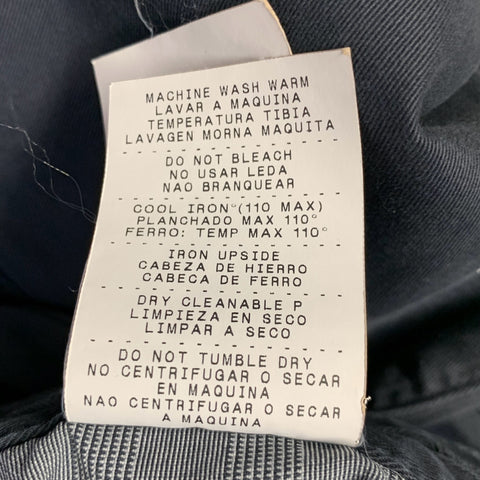 ERMENEGILDO ZEGNA Size 33 Grey Charcoal Cotton Blend Straight Jeans