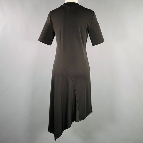 DKNY Size S Black Polyester Blend Short Sleeve Dress